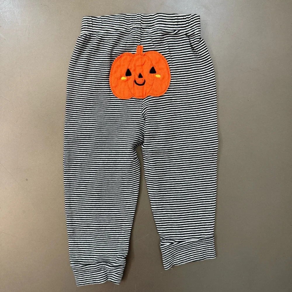Carter's Halloween Orange and Black Costume Set - Size 12M